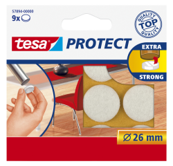Beschermvilt tesa® Protect anti-kras  Ø26mm wit 12 stuks