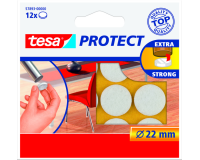 Beschermvilt tesa® Protect anti-kras  Ø22mm wit 12 stuks