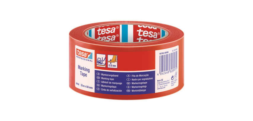 Ruban de marquage tesa® Professional 60760 PV1 33mx50mm rouge