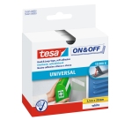 Tesa® On & Off self-adhesive fastener 2.5m x 20mm adhesive white