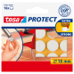 Beschermvilt tesa® Protect anti-kras  Ø18mm wit 16 stuks