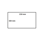 IEZZY Zebra DHL-Etikett 102x210mm 25mm weiß permanent 210 Stück