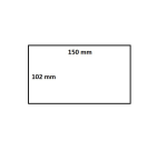 Etiquette Zebra IEZZY 800264-605 102x150mm 25mm blanc permanent 300 pièces