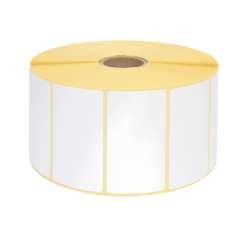 Etiquettes Zebra IEZZY 800262-125 57x32mm 25mm blanc permanent 2100 pièces