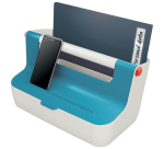 Leitz Cosy portable plastic storage box blue