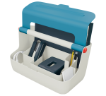 Leitz Cosy portable plastic storage box blue