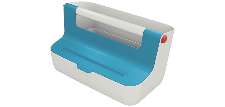Leitz Cosy portable plastic storage box blue