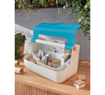 Leitz Cosy portable plastic storage box blue