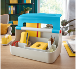 Leitz Cosy portable plastic storage box blue