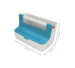 Leitz Cosy portable plastic storage box blue