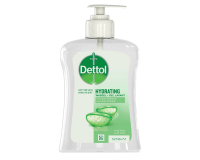 Savon gel mains Dettol Hydrating Aloe Vera antibactérien 250ml avec pompe
