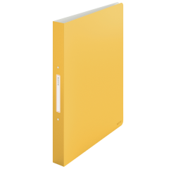 Classeur Leitz Cosy A4 2 anneaux méc-O 25mm PP jaune