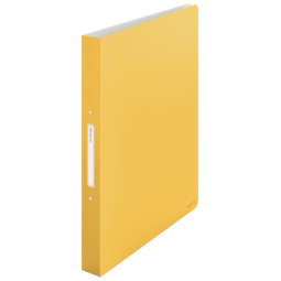 Classeur Leitz Cosy A4 2 anneaux méc-O 25mm PP jaune