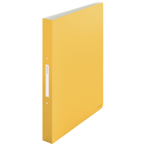 Classeur Leitz Cosy A4 2 anneaux méc-O 25mm PP jaune