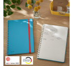 Cahier de notes Leitz Cosy spirale B5 ligné 160 pages 100g bleu