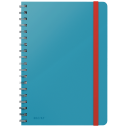 Cahier de notes Leitz Cosy spirale B5 ligné 160 pages 100g bleu