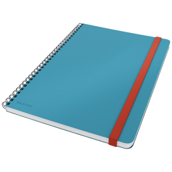 Cahier de notes Leitz Cosy spirale B5 ligné 160 pages 100g bleu