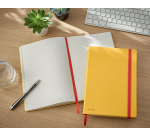 Notitieboek Leitz Cosy B5 160blz 100gr spiraal lijn geel