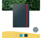 Cahier de notes Leitz Cosy spirale B5 ligné 160 pages 100g gris