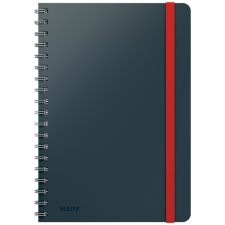 Cahier de notes Leitz Cosy spirale B5 ligné 160 pages 100g gris