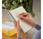 Cahier de notes Leitz Cosy spirale B5 ligné 160 pages 100g gris