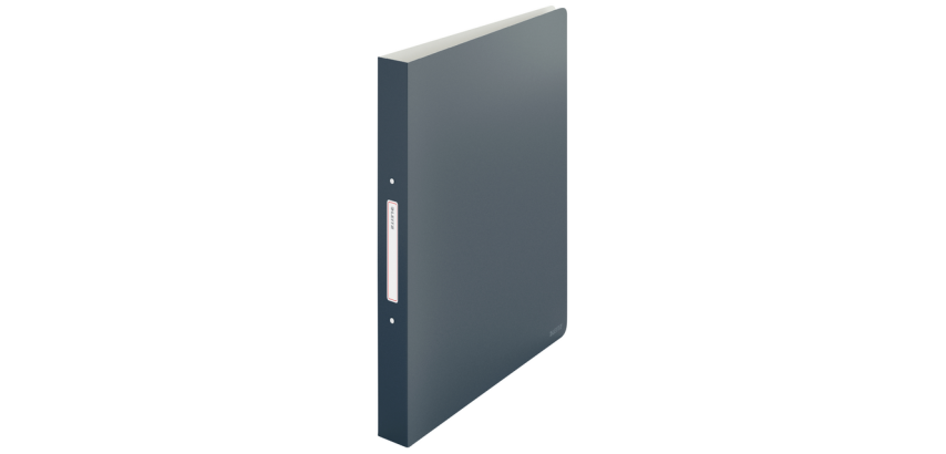 Classeur Leitz Cosy A4 2 anneaux méc-O 25mm PP gris