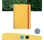 Notitieboek Leitz Cosy B5 160blz 100gr spiraal lijn geel