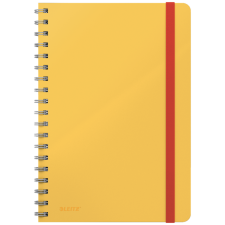 Cahier de notes Leitz Cosy B5 spirale ligné 160 pages 100g jaune