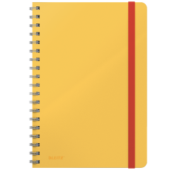 Cahier de notes Leitz Cosy B5 spirale ligné 160 pages 100g jaune