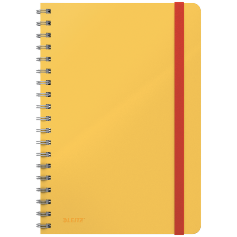 Cahier de notes Leitz Cosy B5 spirale ligné 160 pages 100g jaune