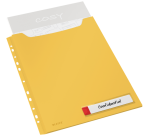 Pochette modèle U Leitz Cosy Harmonica A4 bande perforée PP jaune