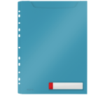 Leitz Cosy U Model Folder Harmonica A4 Perforated Strip PP Blue