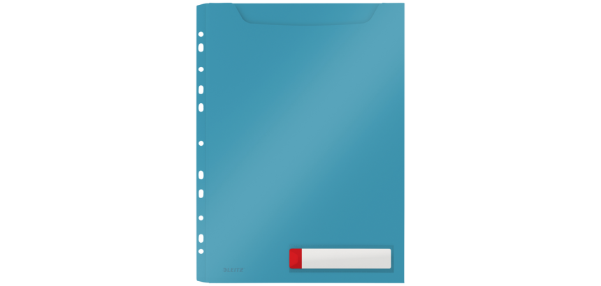 Leitz Cosy U Model Folder Harmonica A4 Perforated Strip PP Blue