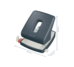 Perforator Leitz Cosy  30 vel fluweel grijs