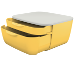 Bloc de classement Leitz Cosy 2 tiroirs jaune