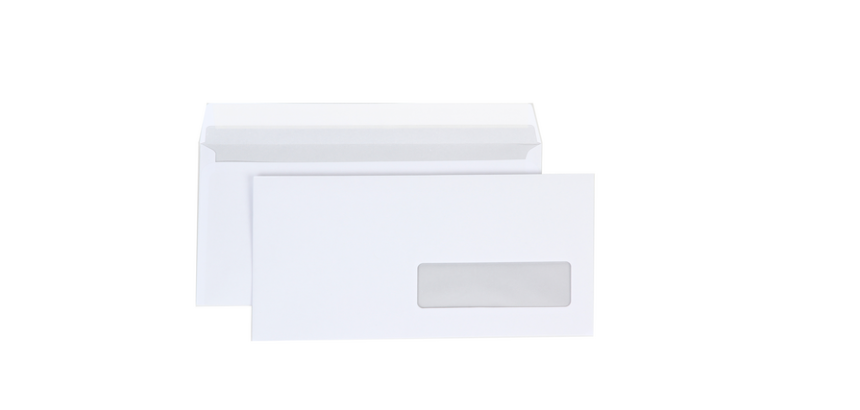 Office Envelope 110x220 DL Self-Adhesive Window 100g