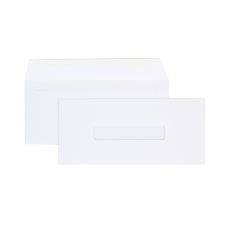 Envelop office 109x224-ea6 gom vm 80gr venster 2,5x11mm midden