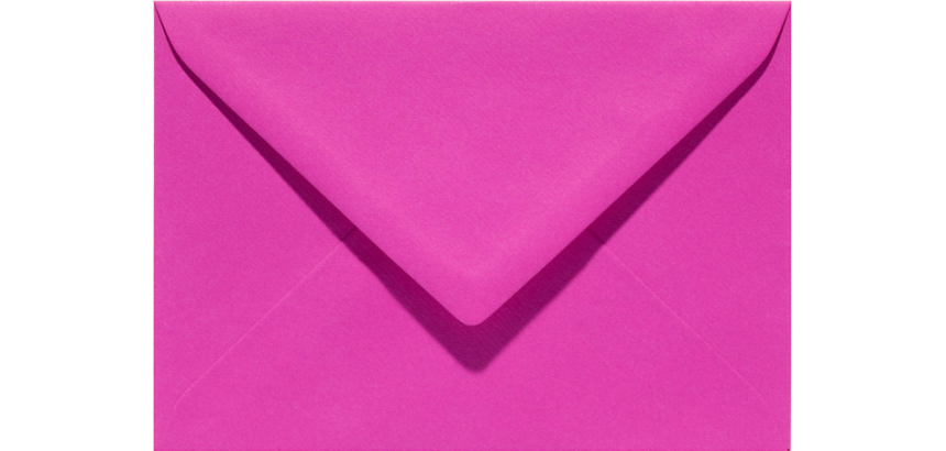 Envelop Papicolor EA5 156x220mm felroze pak à 6 stuks