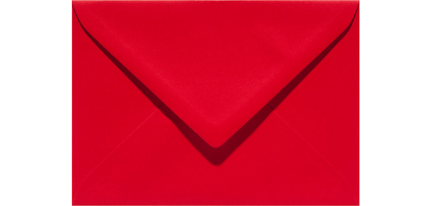 Enveloppe Papicolor EA5 156x220mm rouge paquet 6 pièces