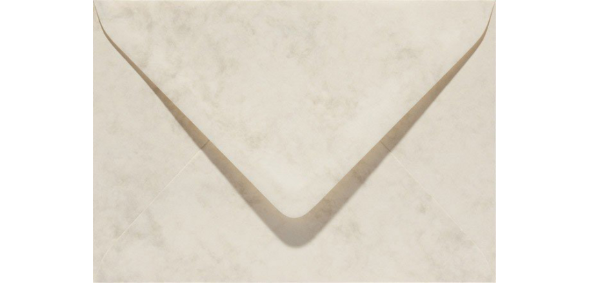 Enveloppe Papicolor EA5 156x220mm ivoire marbré paquet 6 pièces