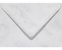 Enveloppe Papicolor EA5 156x220mm gris blanc marbré paquet 6 pièces