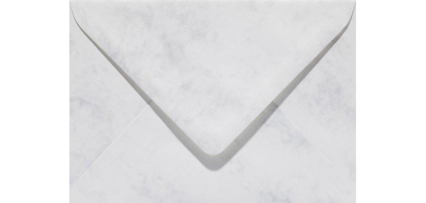 Papicolor Envelope EA5 156x220mm Marble White Gray Pack of 6 Pieces