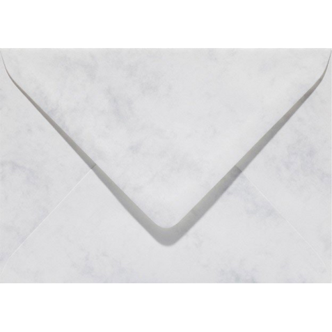 Enveloppe Papicolor EA5 156x220mm gris blanc marbré paquet 6 pièces