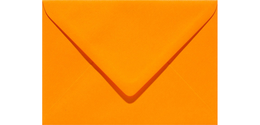 Papicolor Umschlag EA5 156x220mm orange Packung 6 Stück