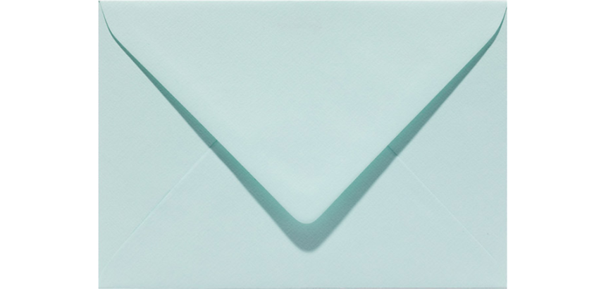 Enveloppe Papicolor EA5 156x220mm vert bleuté paquet 6 pièces