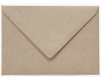 Enveloppe Papicolor EA5 156x220mm kraft recyclé gris paquet 6 pièces