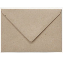 Enveloppe Papicolor EA5 156x220mm kraft recyclé gris paquet 6 pièces