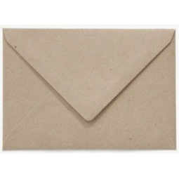 Enveloppe Papicolor EA5 156x220mm kraft recyclé gris paquet 6 pièces