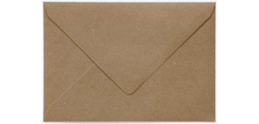 Papicolor EA5 156x220mm brown recycled kraft envelope pack of 6 pieces