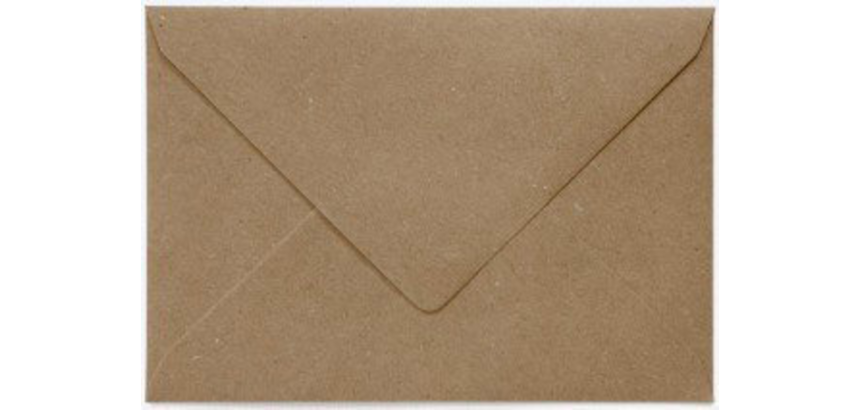 Enveloppe Papicolor EA5 156x220mm kraft recyclé brun paquet 6 pièces